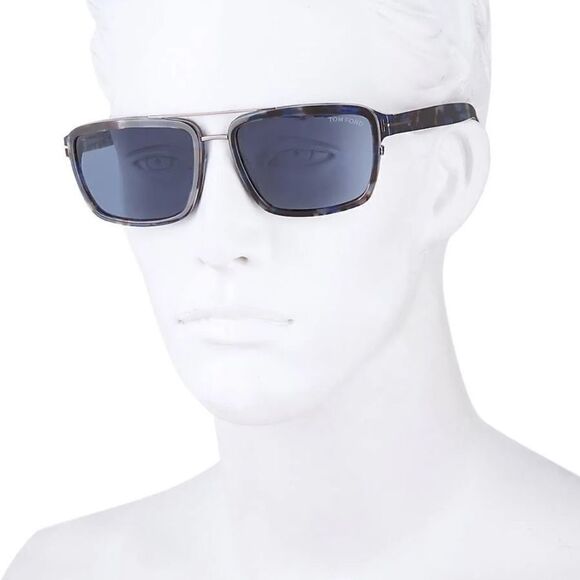 Tom Ford Tf780Tortoise Anders Gold Brown Sunglasses Square Rectangle Case $495